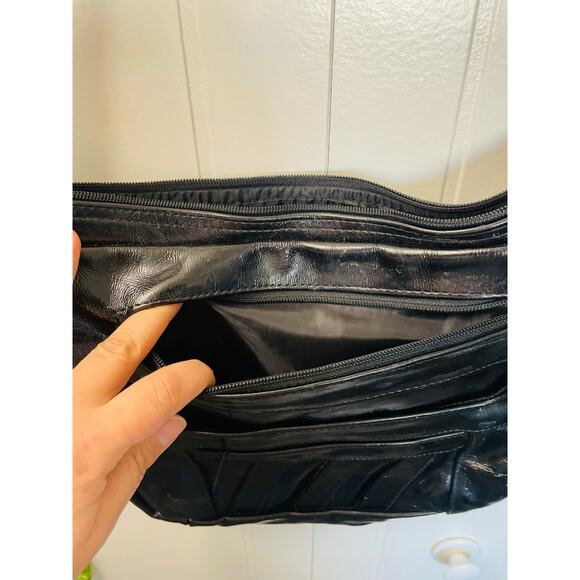 Made In Mexico Genuine Patton Leather Womans Shoulder Purse - Picture 4 of 9